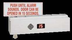 or tone only Voice provides warning or safety message, countdown and time of door release Digital countdown display also indicates if door was open after lock release.