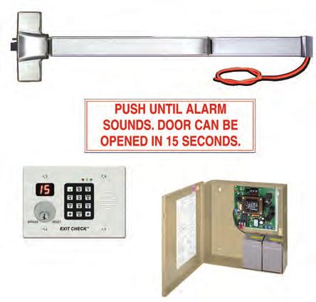 Options: 6, 10 & 20 minutes alarm; 1 or 5 second re-arm delay Remote access control, arm, disarm inputs REX and latch status outputs Delayed Egress