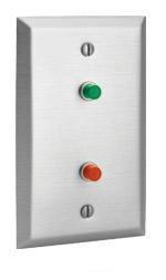 Annunciator with Audible Alarm Mute Button, LEDs, 2 Gang 101-1AK Remote or Local Single Door Annunciator with 2 Function Key Switch 101-PAM Remote Single Door Annunciator with 3 Push Button Switches