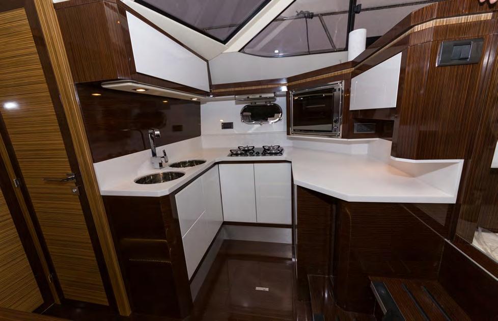 Enjoy the extra space and Enjoy comfort the of the extra dinette, space which and comfort is complimented of the by our dinette, gloss which galley to is complimented