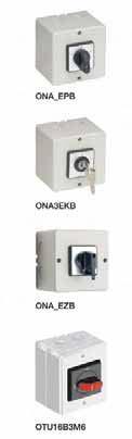 Switching - Cam Switches IP65 Plastic Enclosure Enclosed Cam switches For use where multi-pole switching is required Neutral and earth terminal, 6mm 2 included ON-OFF Switches IP65 Dimensions No of