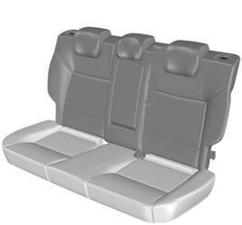 Seats 2 Folding the seatbacks up 1 3 2 WARNING When folding the seatbacks up, make sure that the belts are visible to an occupant and