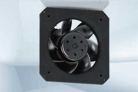 Max. 1650 m 3 /h DC diagonal module 225 x 89 mm Material: Housing and support bracket: Plastic (PA) Impeller: Plastic (PA) Rotor: Painted black Number of blades: 7 Direction of air flow: "V"