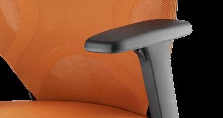 By pushing them forward and pulling them backward, the depth of the 3D armrests can be adjusted by 2" in depth and pivoted in each case by