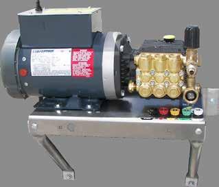 0004 100 $79 27.0005 150 $95 27.0007 200 $115 ELECTRIC HAND CARRY DIRECT DRIVE MODELS 11M61 2.0 GPM @ 1200 PSI 1.5 HP 115V/1PH/13A GP Pump $739 11M59 2.0 GPM @ 1500 PSI 2.