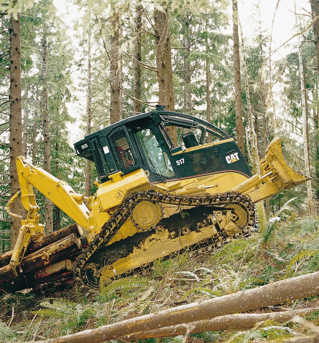 517 Skidder Featured machine may include additional equipment applicable only for special applications.