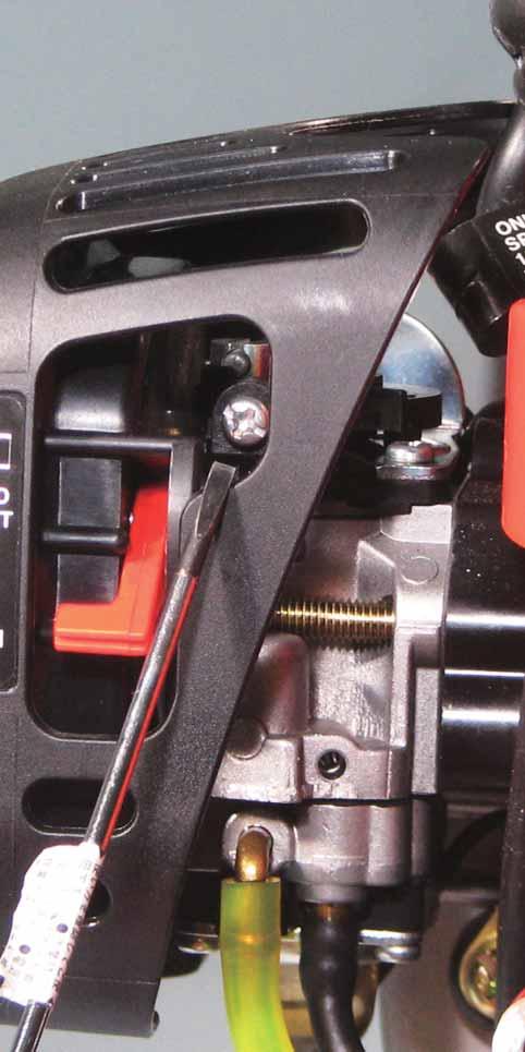 Adjust Idle mixture needle (A) to reach maximum idle speed with 2.5 mm blade screwdriver. (A) 3.