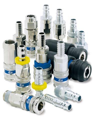 1:1 Global Extremely high flow capacity Easy to connect Strong and durable 16 Series couplings feature the original high-flow valve design upon which all other CEJN pneumatic couplings are based.