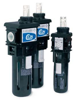 Lubricators Lubrication corresponds accurately to variations or changes in air flow Refillable under pressure Easy adjustment CEJN lubricators can be adjusted easily without tools.