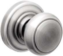 FA Series Knobs Specifications ANDOVER Applications: Residential single and multi-family doors. Certifications: ANSI A156.2, 1996, Series 4000 Grade 2.