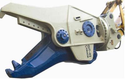 CUT Series Cut Multi Crusher Designed to shear structural steel, I-beams, square pipes, etc.