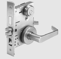 Consult the factory for details. LEVER DESIGN LR Shown with B rose and M escutcheon SFIC core available.