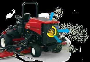 7 kw (60 hp) turbo-diesel Kubota engine that lets you mow up to 3.6 hectares/hr (8.9 acres/hour).