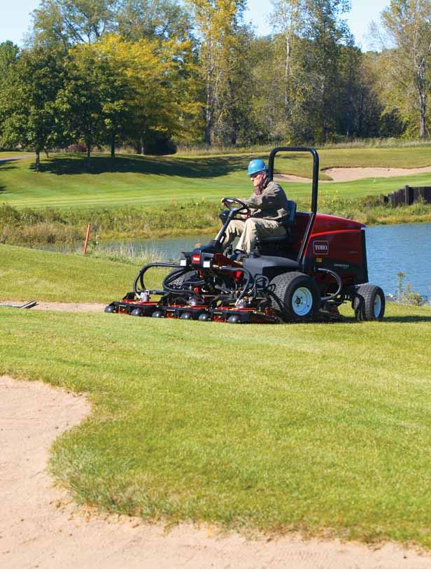 Groundsmaster 4300-D The medium-sized Toro Groundsmaster 4300-D is unstoppable with CrossTrax all-wheel drive.
