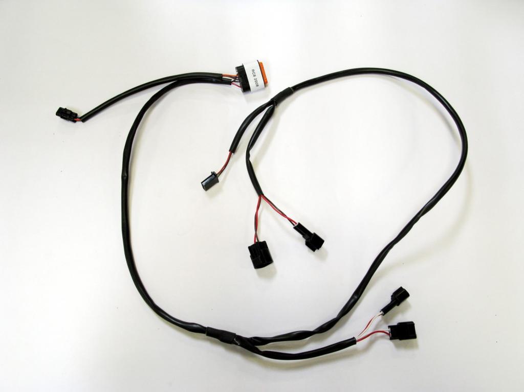 1 2 Coil Harness: (1) TC adjust switch connection (n/a for Z-Fi QS) (2) Shift switch connection (3) Coil Cylinder #1 (Front) (4) Coil Cylinder #2 (Rear) 4 3 Rear cylinder coil Bazzaz coil harness