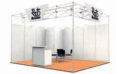 Series S Series T Octanorm system stand, white walls structural
