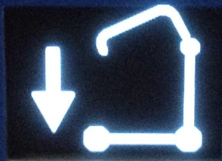 The display showing a full battery symbol indicates that the battery is fully charged.