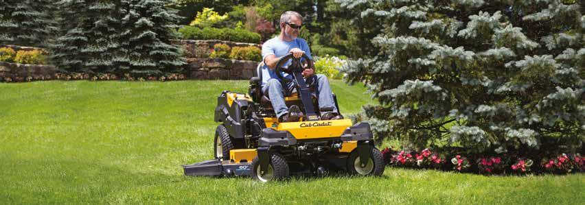 EXCLUSIVELY AVAILABLE AT INDEPENDENT DEALERS Cub Cadet zero-turn riders are only available at independent retailers.