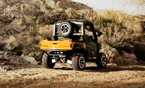 Own the land with a machine built to handle tough terrain.