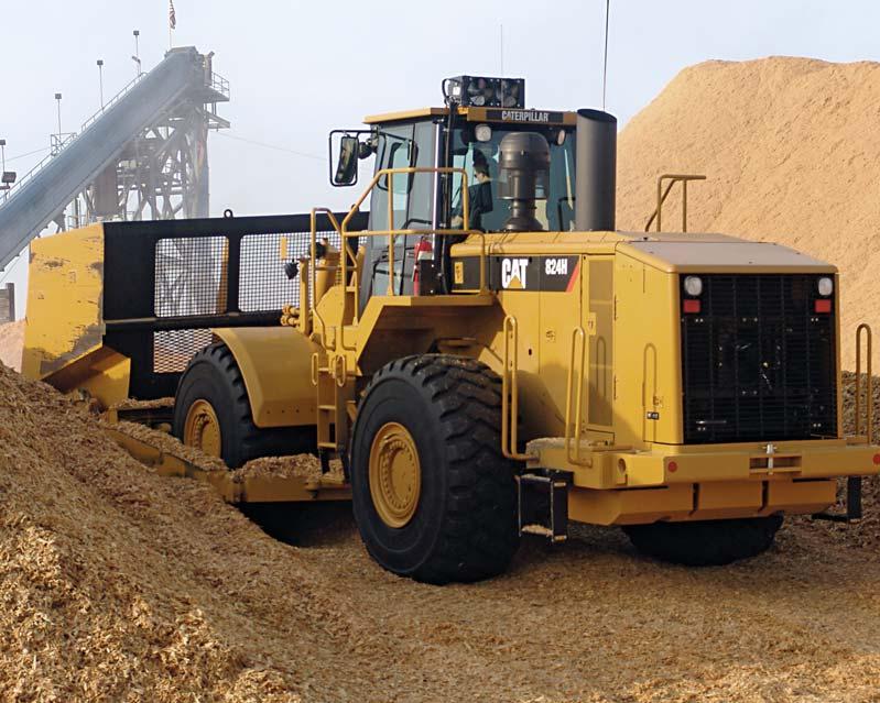 Scoop Features Productivity Productivity is critical to your bottom line. Cat wood chip scoops offer features and systems that help improve performance and lower your costs.
