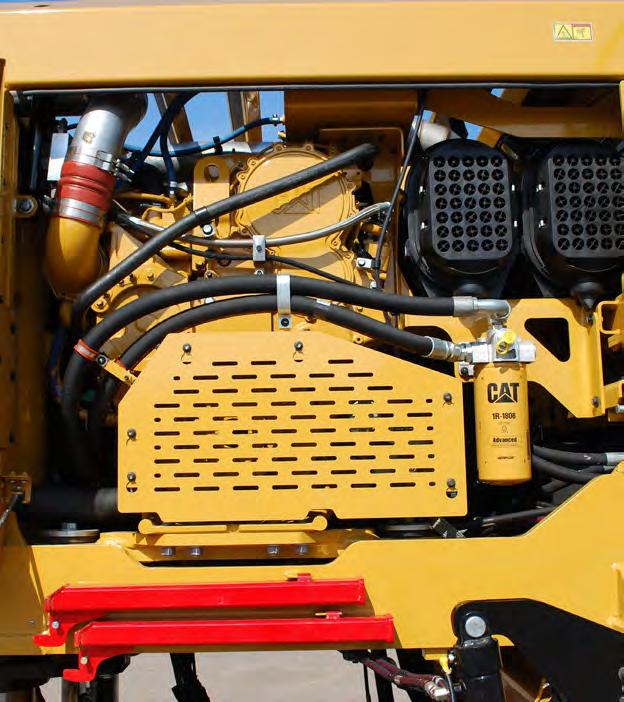 HYDRAULIC SYSTEM Manual overrides simplify troubleshooting by eliminating functioning systems Hydraulic hoses are cleanly routed and clamped for long-term reliability Exposed hoses are wrapped in