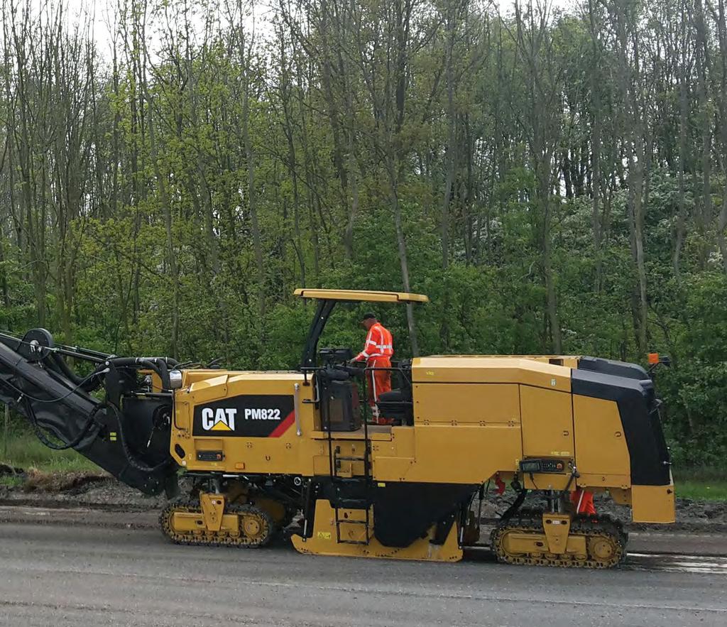 THE HIGH POWER HALF-LANE MILLING MACHINES YOU HAVE BEEN WAITING FOR Cat PM820, PM822 and PM825 cold planers are the product of years of study, tinkering, rethinking.