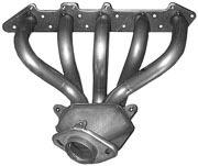 #G25# #S40# Exhaust > Manifold > Manifold, Exhaust system 1004341 Manifold, Exhaust system discontinued : yearsmodel to 1993, engine all fuel 5 cylinders 2 valves Welded steel manifold with