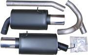 #S61# Exhaust > Silencer, Sport set > 1014865 Sports silencer set from Catalytic converter, C70 (-2005), S70 V70 (-2000) Manufacturer: Simons Exhaust system: from Catalytic converter Tailpipe type: