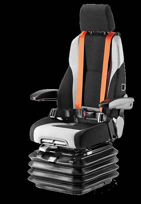 Air 65-K4 Heavy Duty The KAB 65-K4 is a heavy duty, air suspension seat that is ideal for use in large forklifts that have the cabin space to accommodate a seat of this size.