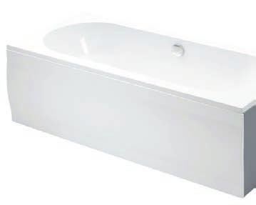 BATHS - Bath Panels White MDF Front Panel with Plinth White MDF End Panel with Plinth