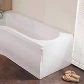 Shower Bath End Panel W 750 H 505 12927 Front Bath Panel End Bath Panel White L Shape Front