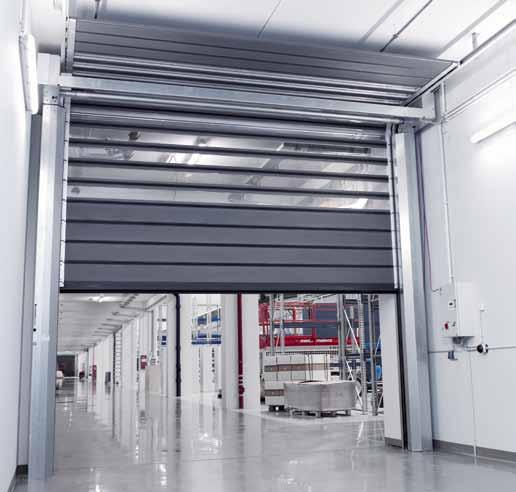 EFA-SST Low-header model. Optimized door solutions in limited space The EFA-SST is available in a special model for low headroom situations. It reaches opening speeds of up to 1.