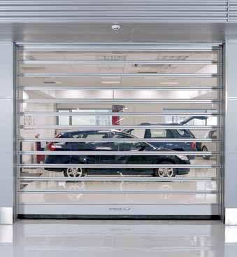 Clear vision for your premises. High performance for materials handling Given the constant traffic of goods, doors in materials handling systems must withstand an enormous number of operating cycles.