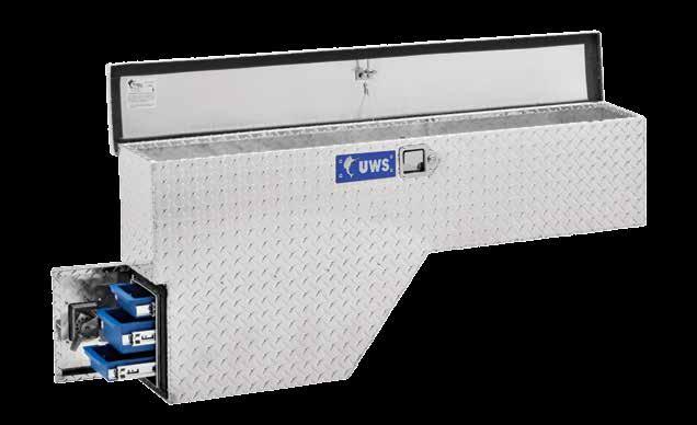 Fenderwell ox with Drawer Slides Lid Opens 90 for easy loading