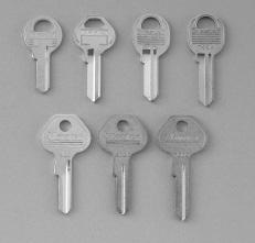 Commercial Components K150 K8186 K600A K700A K900 K6000 K7000 M Exact replacement blanks for genuine Master Lock keys M Best choice for Universal Pin applications M Blanks with black covered key