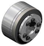 SKG Series Indirect Drive SKG Pulley safety coupling with self-centering conical hub and integrated bearing.