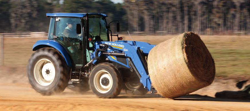 08 TRANSMISSION AND AXLES Select the transmission that suits you. New Holland knows that everyone has different requirements for a utility tractor.