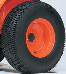extremely tight turning radius with full power transfer to the wheels at