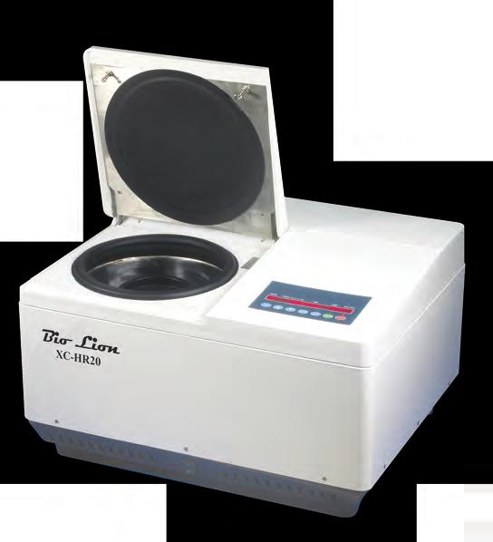 Refrigerated - High Speed Centrifuges Model XC-HR20 Micro-Computer All parameters are stored for quick reference Multi-Centrifugal and Brushless Motor High Tech Refrigeration Unit Comes with balance