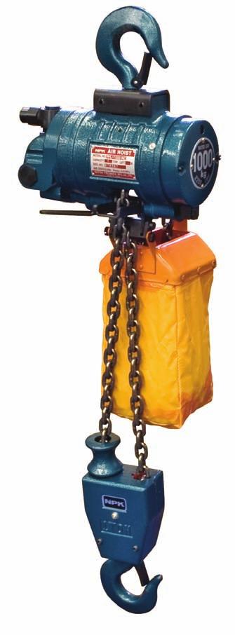 Mini Air Hoists Efficient, High Speed Material Handling NPK air hoists are engineered to provide high lifting speeds and accurate control.