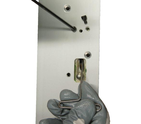 (See removal of Dogging Pawl below) Device C L 40" Do Not Over Tighten Screws Cylinder C L 40-13/16" Bottom of door All active doors with cylinder locking will require the cylinder dogging