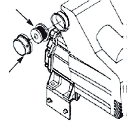 1. Lülitage kompressor välja ja laske süsteemist rõhk välja. Rõhu vabastamiseks tõmmake ASME kaitseklapi rõngast (vt jooniseid 5 ja 7). Kaitske nägu käega õhujoa eest, kui teise käega rõngast tõmbate.
