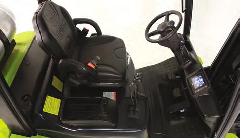 full suspension seat Responsive hydraulic levers hood