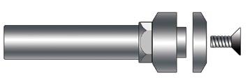 Ti-Loc Slitting Saw Arbors ER Taper-Integrated Swiss-Type Tooling Basic Metric Arbors Economical and ready for use, these pre-hardened hex nut saw arbors provide the average application with a cost