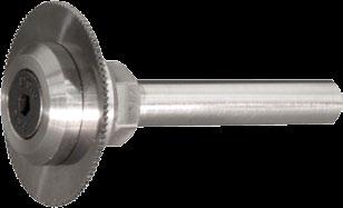 Our SAS arbors are adequate for many applications and are an extremely cost effective method of clamping and holding a carbide slitting saw in your Swiss lathe tool setup.