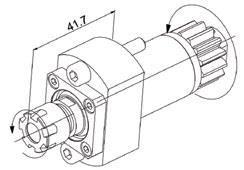 Collet size: ER11 Output: 1:3 Max Speed: 15,000 RPM* *Some machines may only be able to attain 13,500