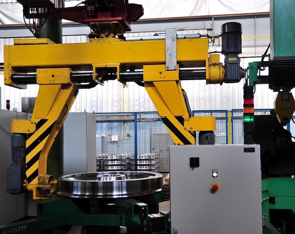 Automated wheel control line It consists of the following units: Unit to control geometrical parameters of railway wheels, manufactured by "Amest" (Czech Republic) Unit to control hardness of railway