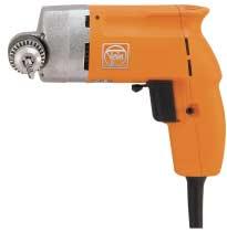 FEIN Angle Drill! Angle Drill up to 8 mm ASzxeu 636-1 Kinetik FEIN electronic (variable speed), reversible L 8mm I 300 W K 0-1590 F 1,45kg M Type Input W 300 Output W 145 Speed,fullload R.P.M. 0-880 Speed, no load R.
