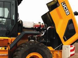 JCB CommandPlus cab with two LCD screens give easy access to