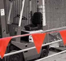 Quickly and easily mount signs, flags and lights Can also be used with rope or barricade tape to form various sized barriers Orange No. Yellow Part No.
